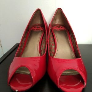 Fergalicious by Fergie Red Heel Pumps Size 11